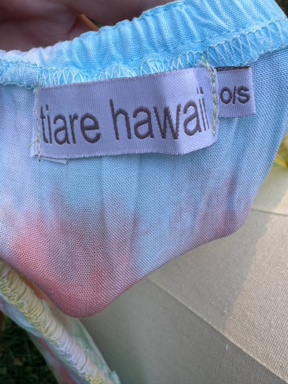 🌺 Tiare Hawaii Naia Smocked Halter Maxi Dress Bali Summer Boho Beach Resort ☀️ - Picture 11 of 12